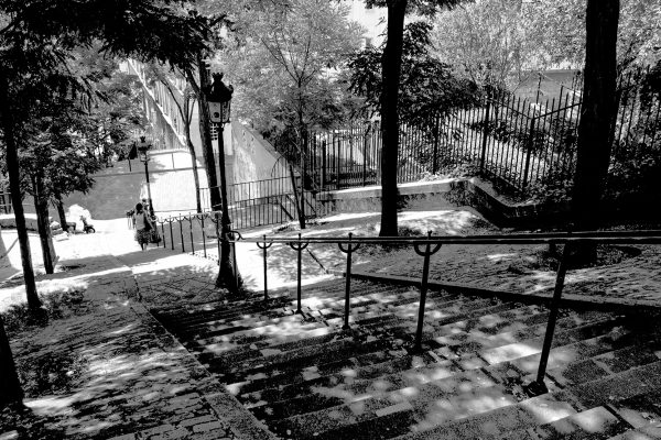 France - paris_montmartre_bw