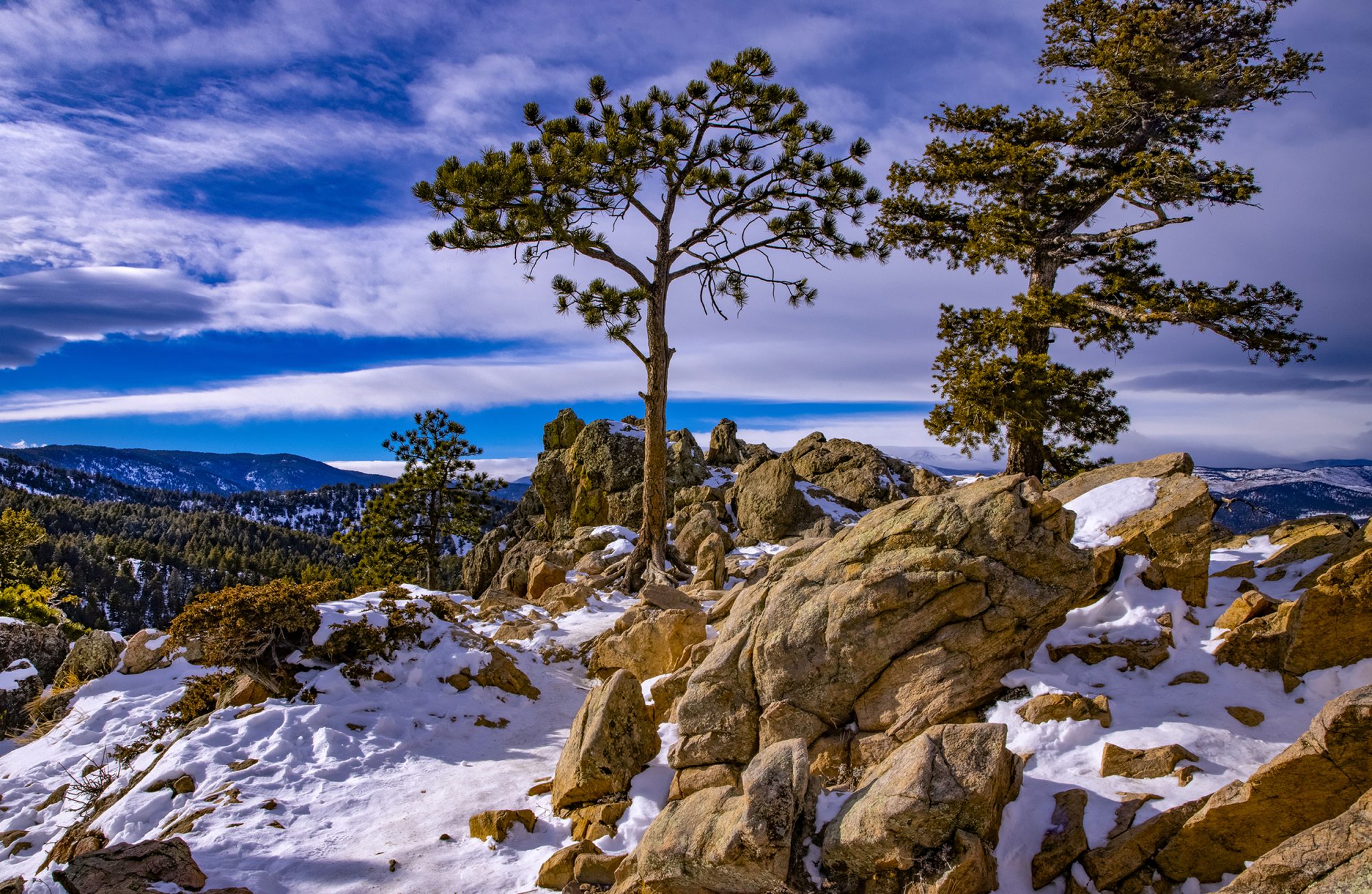 Flagstaff Mountain Snow - Beth Schneider Photography